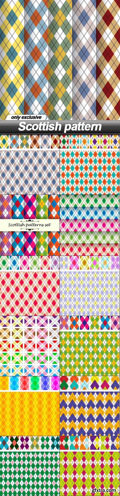 Scottish pattern - 13 EPS