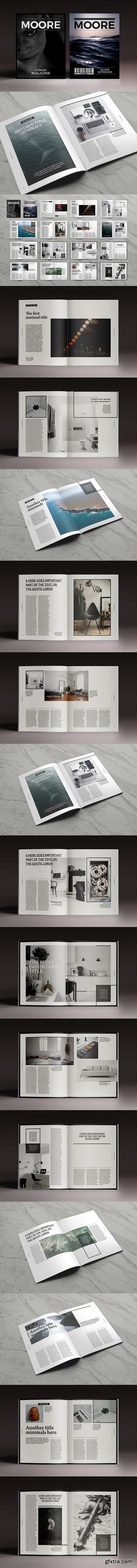 CM - Moore Magazine Indesign Template 803509