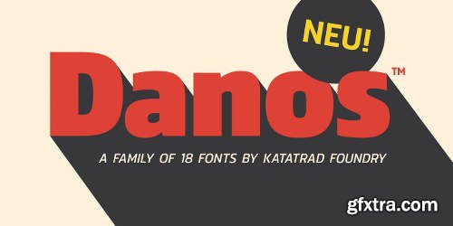 Danos Font Family - 19 Fonts $999