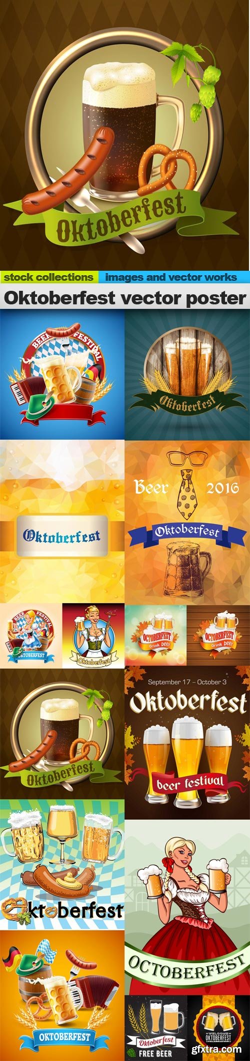 Oktoberfest vector poster, 15 x EPS