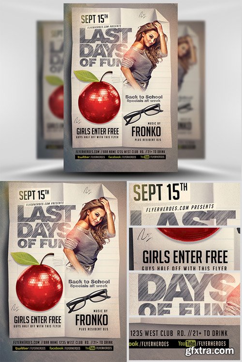 Last Back To School Flyer Template