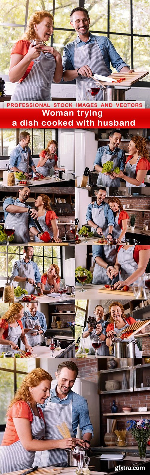 Woman trying a dish cooked with husband - 10 UHQ JPEG