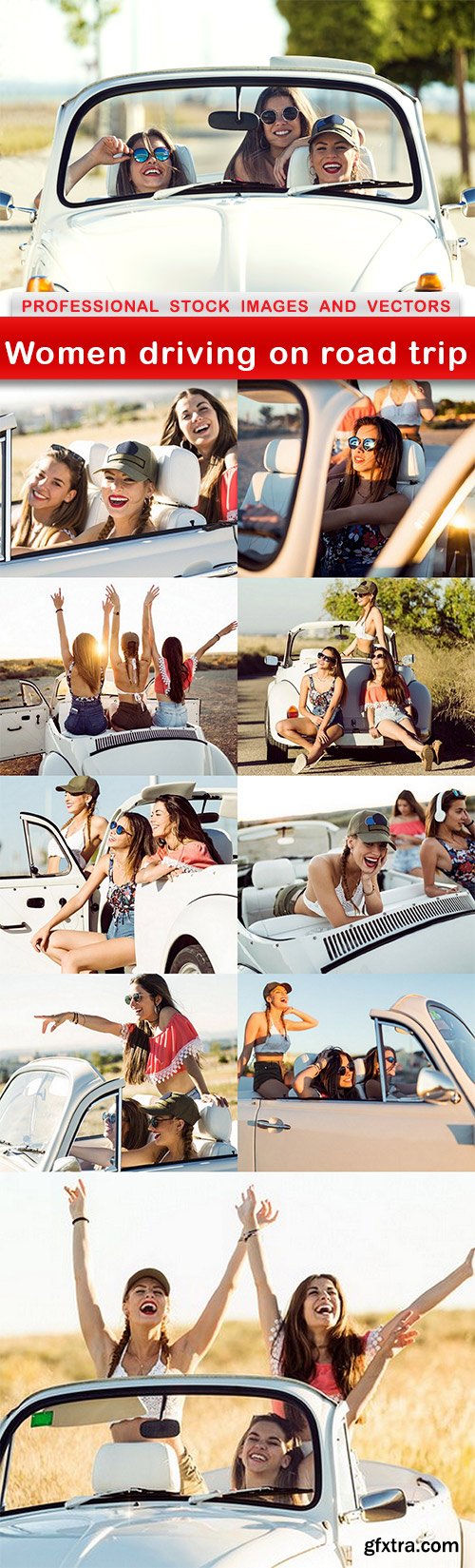 Women driving on road trip - 10 UHQ JPEG