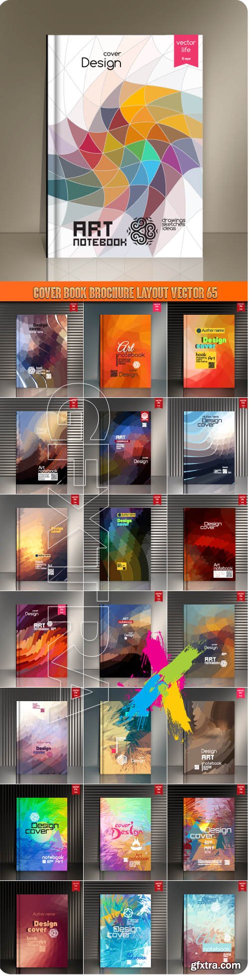 Cover book brochure layout vector 65