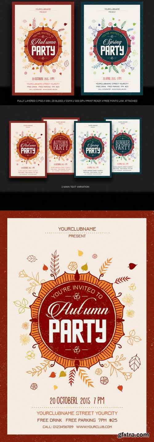 CM - Autumn/Spring Flyer templates 341217