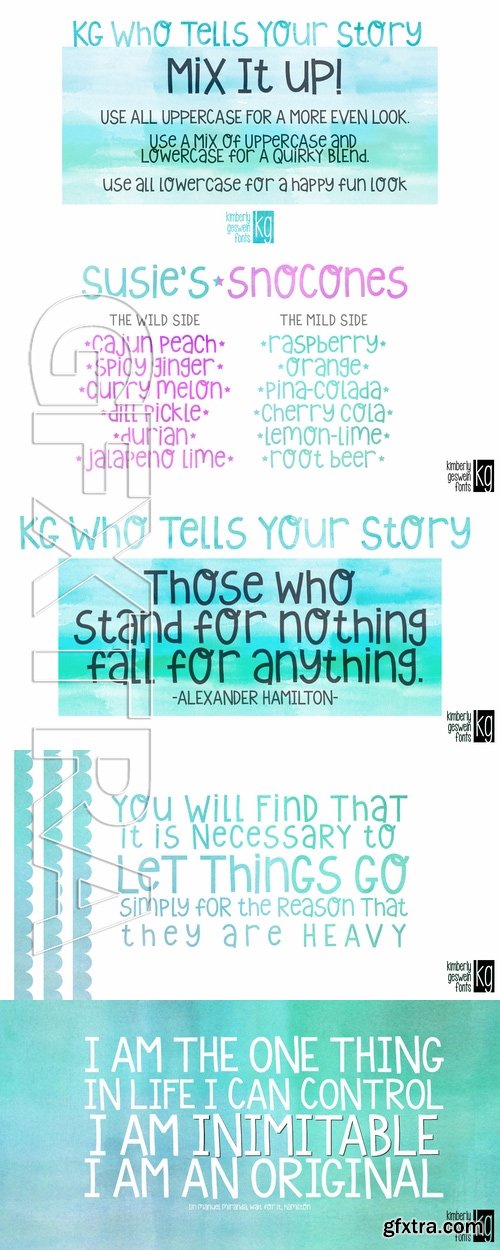 KG Who Tells Your Story - 1 font $5