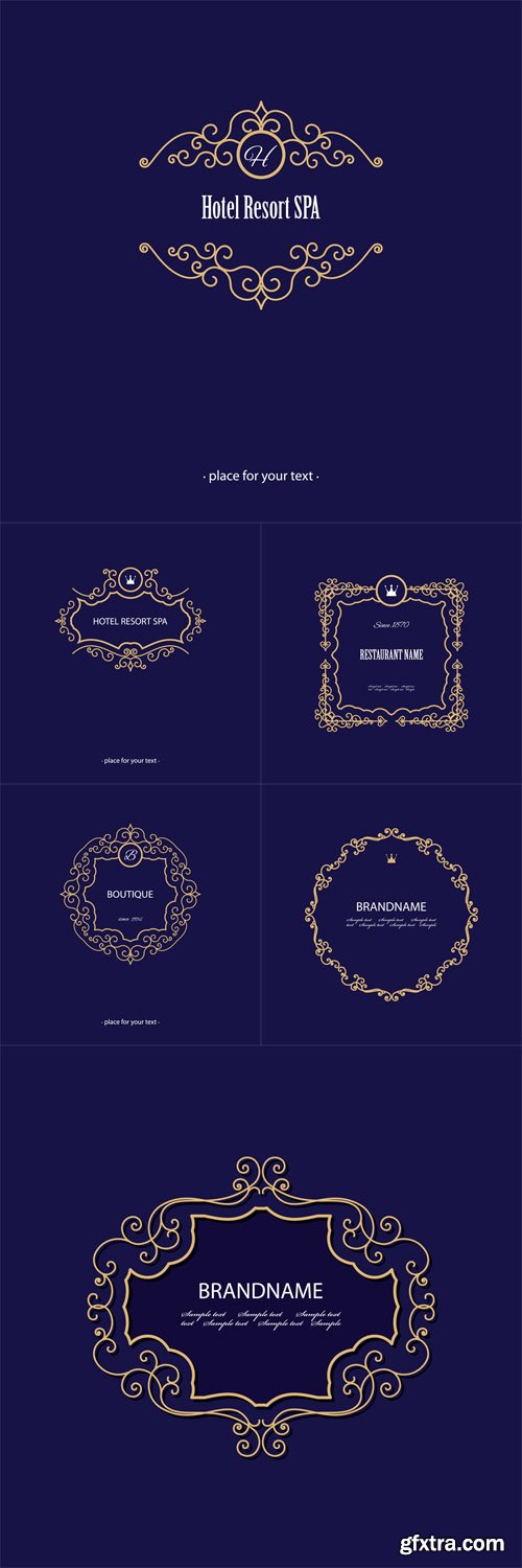 Vector Set - Vintage Luxury Frames