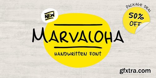 Marvaloha Font Family - 4 Fonts $99