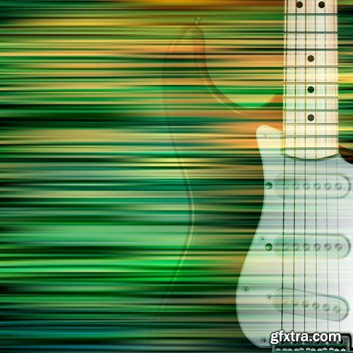 Abstract Music Grunge Vintage Background - 25xEPS