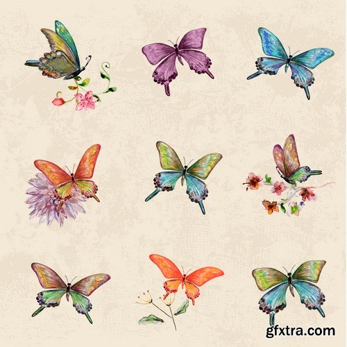 Beautiful Butterflies - 20xEPS