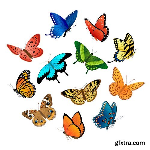 Beautiful Butterflies - 20xEPS