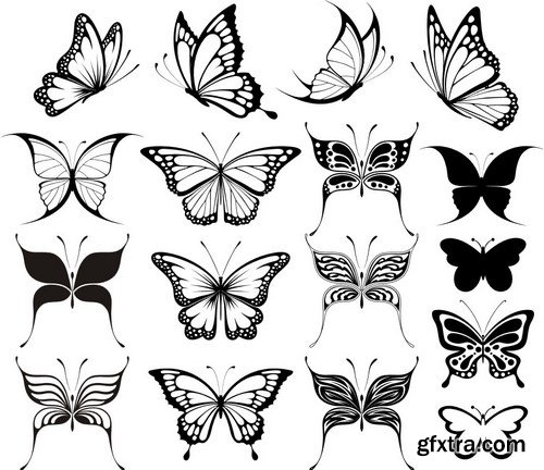 Beautiful Butterflies - 20xEPS