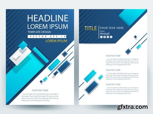 Corporate Templates of Brochures 3 - 25xEPS