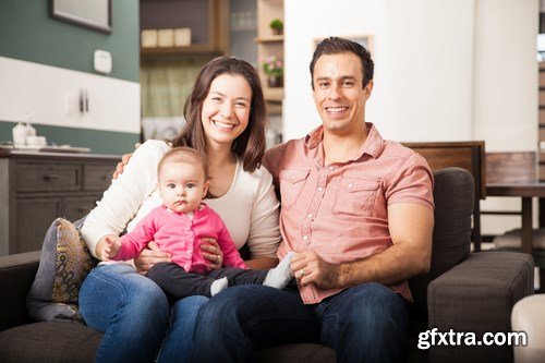 Beautiful Couple and their Baby - 7 UHQ JPEG