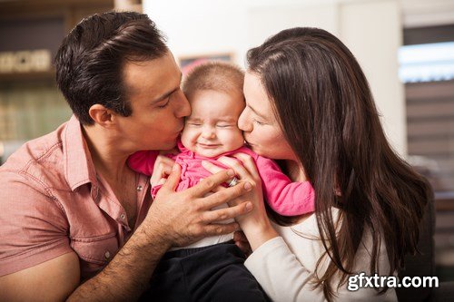 Beautiful Couple and their Baby - 7 UHQ JPEG