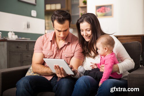 Beautiful Couple and their Baby - 7 UHQ JPEG