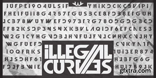 Illegal Curves Font Family - 3 Fonts