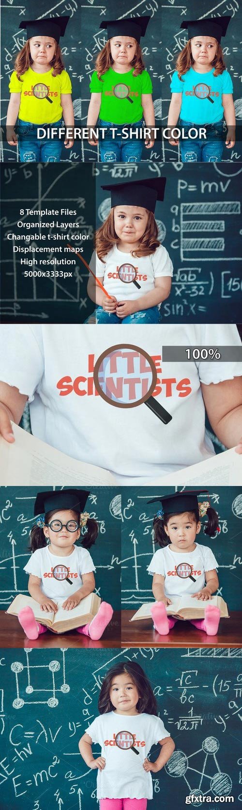 CM - Little Scientists T-Shirt Mock-Up 792744