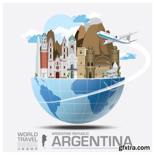 World Travel Vector Design - 18xEPS