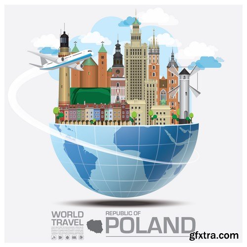 World Travel Vector Design - 18xEPS