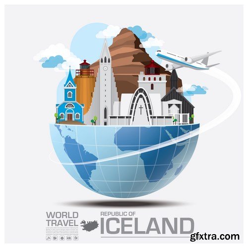 World Travel Vector Design - 18xEPS