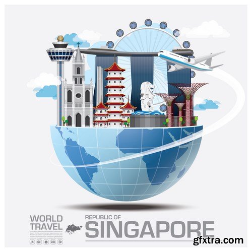 World Travel Vector Design - 18xEPS