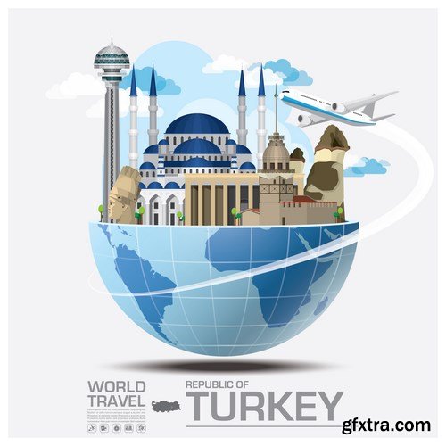 World Travel Vector Design - 18xEPS