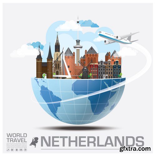 World Travel Vector Design - 18xEPS