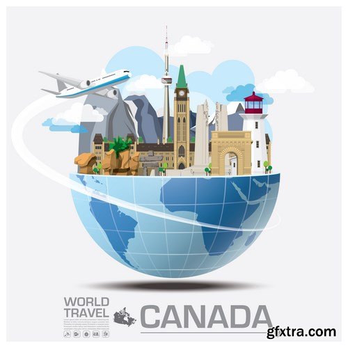 World Travel Vector Design - 18xEPS