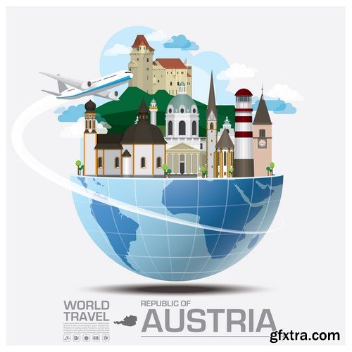 World Travel Vector Design - 18xEPS