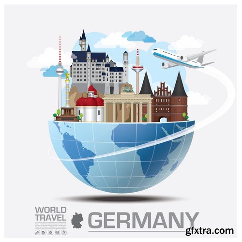 World Travel Vector Design - 18xEPS