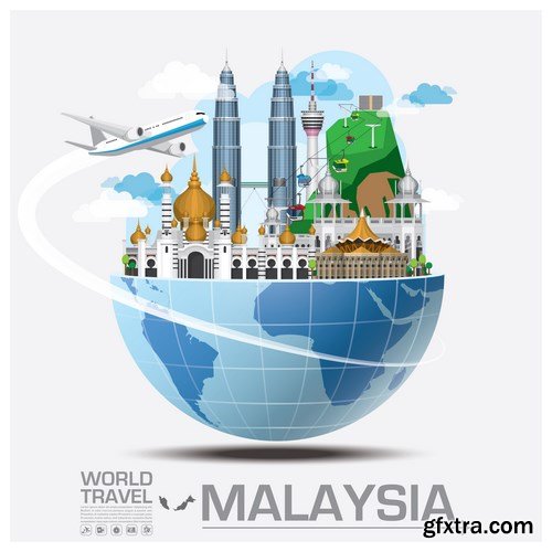 World Travel Vector Design - 18xEPS