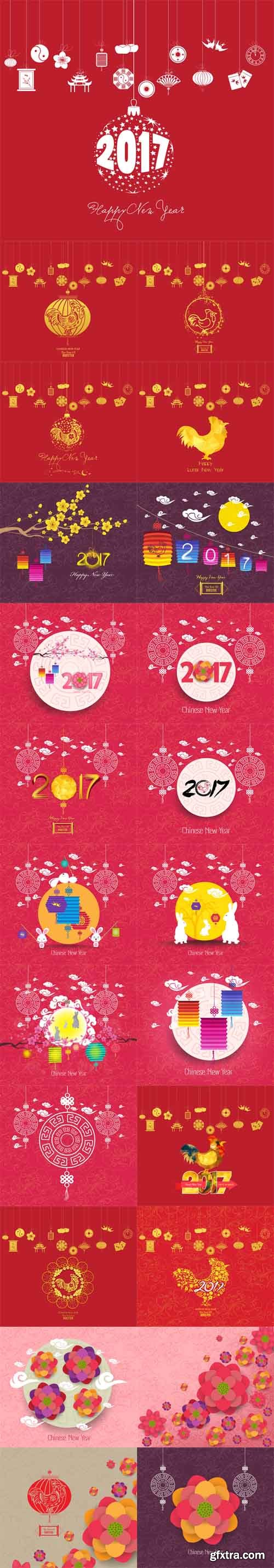 Vector Set - Oriental Chinese New Year 2017