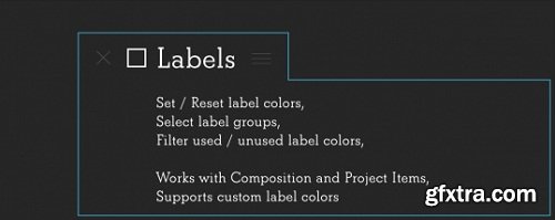 Labels v1.0 - Plugin for After Effects