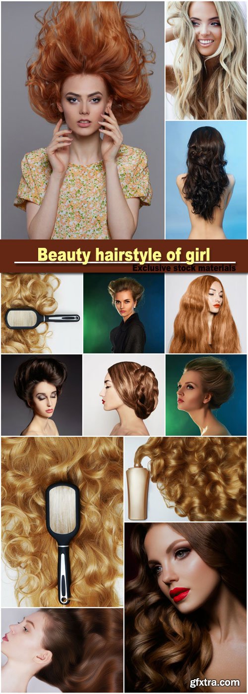 Beauty hairstyle of girl