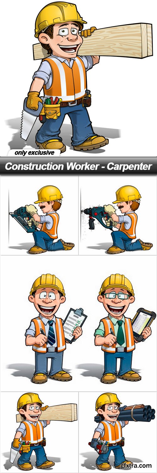 Construction Worker - Carpenter - 5 EPS