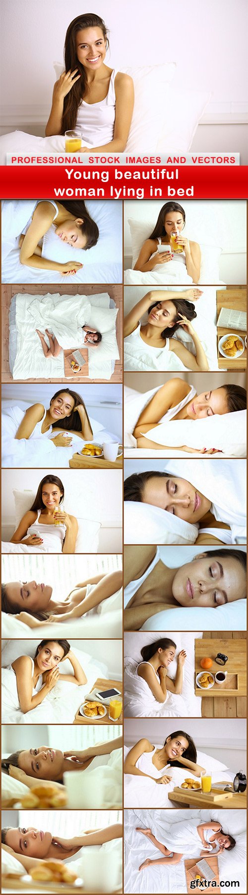 Young beautiful woman lying in bed - 17 UHQ JPEG