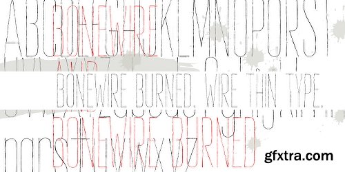 Bonewire Font Family - 2 Fonts