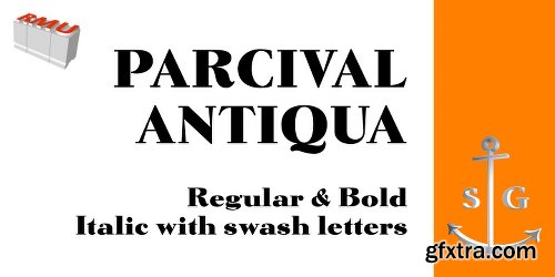 Parcival Antiqua Font Family - 3 Fonts