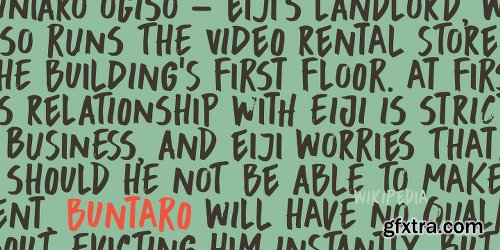 Buntaro Font Family - 2 Fonts