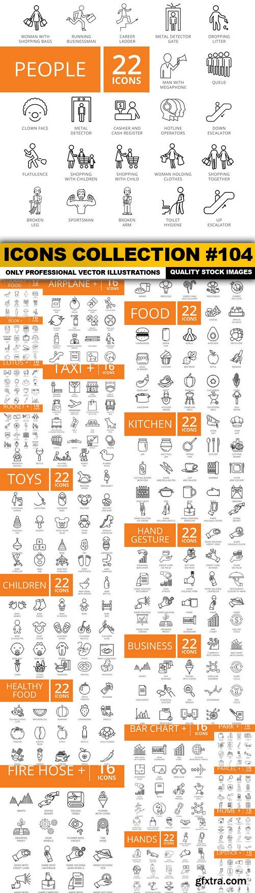 Icons Collection #104 - 22 Vector