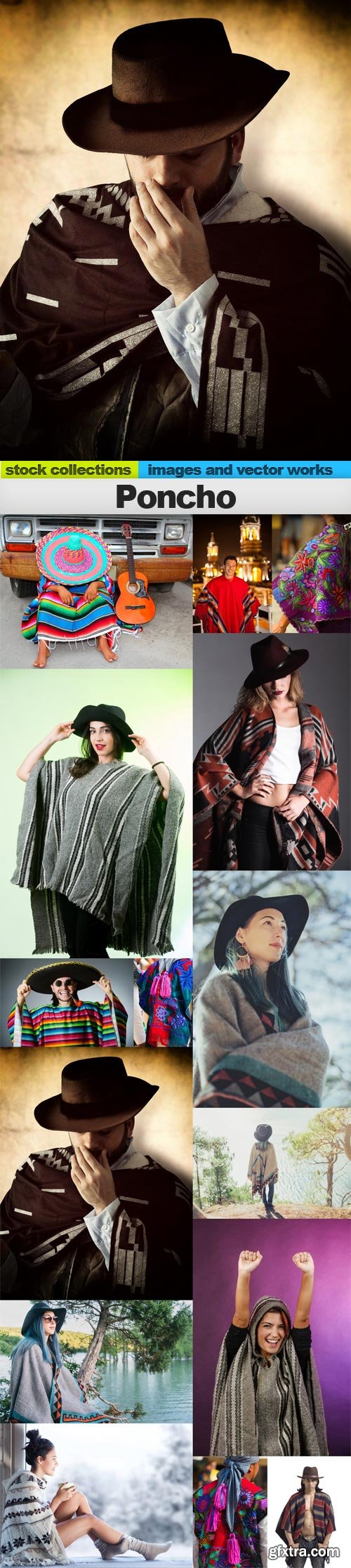 Poncho, 15 x UHQ JPEG