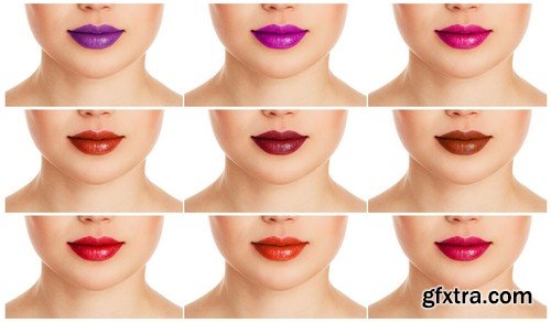 Lips set 1 - 5 UHQ JPEG