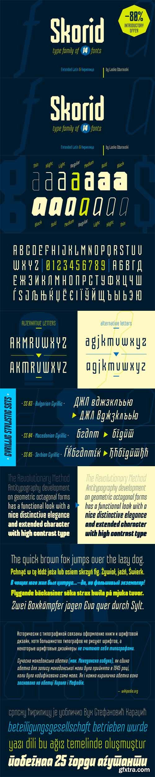 Skorid Font Family