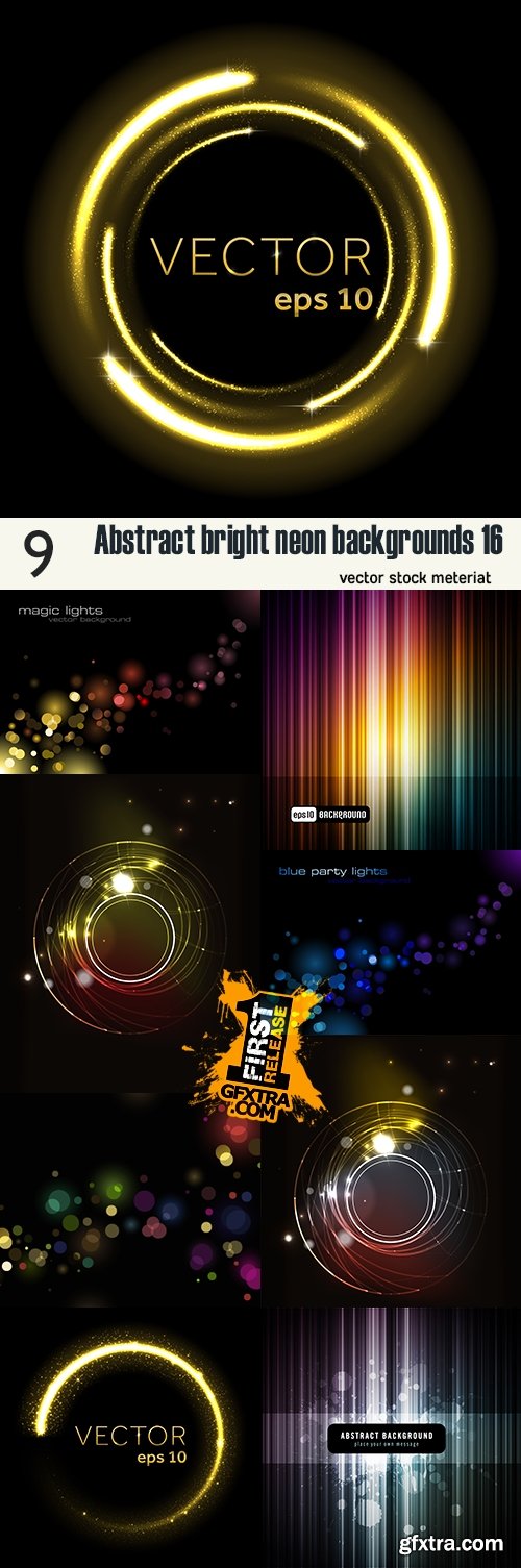 Abstract bright neon backgrounds 16
