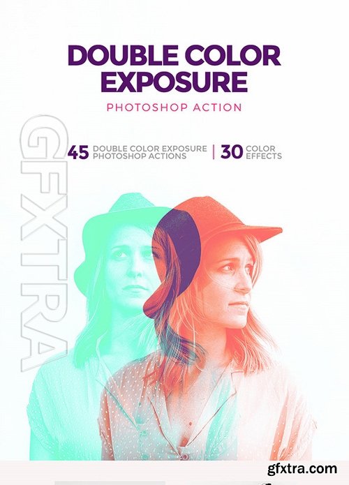 GraphicRiver - Double Color Exposure Photoshop Action 17477684