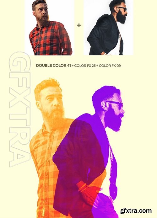 GraphicRiver - Double Color Exposure Photoshop Action 17477684