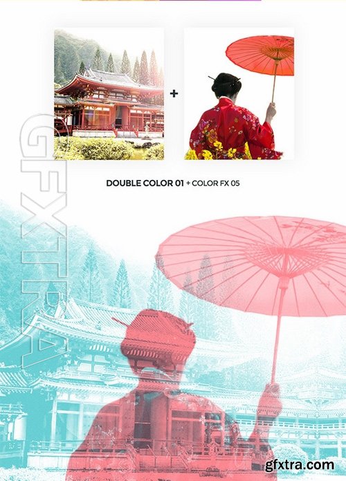 GraphicRiver - Double Color Exposure Photoshop Action 17477684