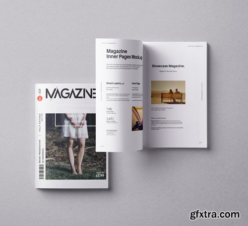 PSD Magazine Mockup Vol 8