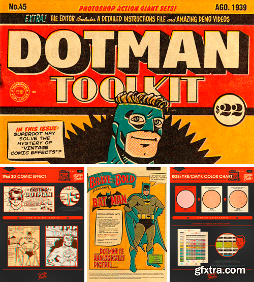 CM 309583 - DotMan ToolKit Vintage Comic Effects